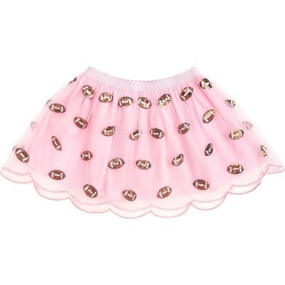 Sweet Wink Sweet Wink Mini Sequin Footballs Tutu Skirt