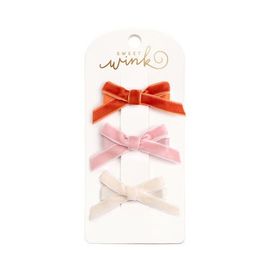 Sweet Wink Sweet Wink Mini Velvet Bow Clip Set