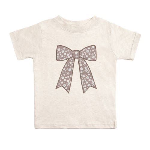 Sweet Wink Sweet Wink Mocha Floral Bow Patch Short Sleeve T-Shirt