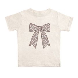 Sweet Wink Sweet Wink Mocha Floral Bow Patch Short Sleeve T-Shirt