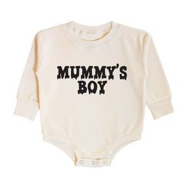Sweet Wink Sweet Wink Mummy's Boy Halloween Long Sleeve Romper