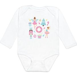 Sweet Wink Sweet Wink Nutcracker Doodle Christmas Long Sleeve Bodysuit