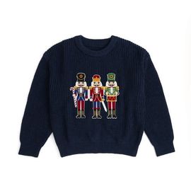 Sweet Wink Sweet Wink Nutcracker Patch Christmas Sweater