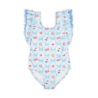 Sweet Wink Sweet Wink Patriotic Trellis Bathing Suit
