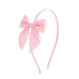 Sweet Wink Sweet Wink Pink Bandana Western Bow Headband 