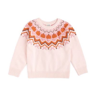 Sweet Wink Sweet Wink Pumpkin Fair Isle Sweater