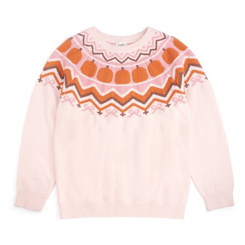 Sweet Wink Sweet Wink Pumpkin Fair Isle Women's Sweater