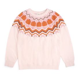 Sweet Wink Sweet Wink Pumpkin Fair Isle Women's Sweater