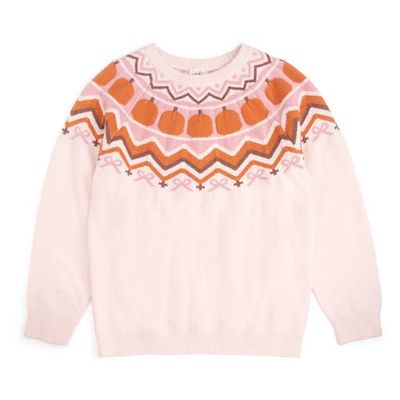 Sweet Wink Sweet Wink Pumpkin Fair Isle Women's Sweater