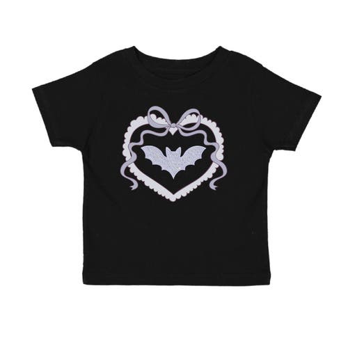 Sweet Wink Sweet Wink Rhinestone Bat Patch Halloween Short Sleeve T-Shirt