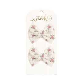 Sweet Wink Sweet Wink Rose Tulle Bow Clip Set