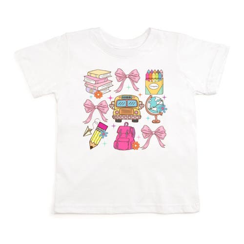 Sweet Wink Sweet Wink School Doodle Bow Grid Short Sleeve T-Shirt