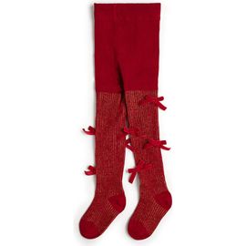 Sweet Wink Sweet Wink Shimmer Red Velvet Mini Bow Tights 