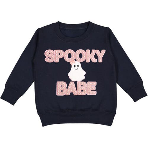 Sweet Wink Sweet Wink Spooky Babe Patch Halloween Sweatshirt