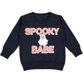 Sweet Wink Sweet Wink Spooky Babe Patch Halloween Sweatshirt