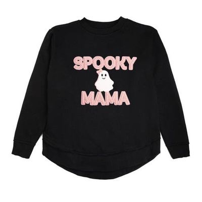 Sweet Wink Sweet Wink Spooky Mama Patch Halloween Women's Sweatshirt