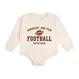 Sweet Wink Sweet Wink Sundays Are For Football With Dad Long Sleeve Romper