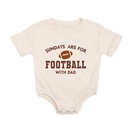 Sweet Wink Sweet Wink Sundays Are For Football With Dad Short Sleeve Romper
