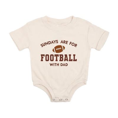 Sweet Wink Sweet Wink Sundays Are For Football With Dad Short Sleeve Romper