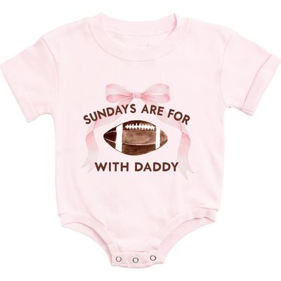 Sweet Wink Sweet Wink Sundays Are For Football With Daddy Short Sleeve Romper