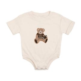 Sweet Wink Sweet Wink Teddy Bear Patch Short Sleeve Romper