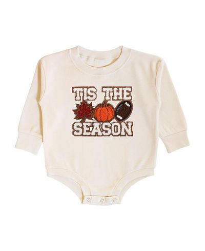 Sweet Wink Sweet Wink Tis The Season Pumpkin Patch Long Sleeve Romper
