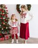 Sweet Wink Sweet Wink Unisex Christmas Plaid Bow Patch Sweatshirt - 6
