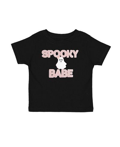 Sweet Wink Sweet Wink Unisex Spooky Babe Patch Halloween Short Sleeve T-Shirt
