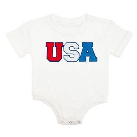 Sweet Wink Sweet Wink USA Patch Short Sleeve Romper