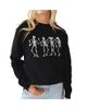 Sweet Wink Sweet Wink Women's Glow In The Dark Silly Skelly Halloween Sweatshirt - 1