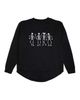 Sweet Wink Sweet Wink Women's Glow In The Dark Silly Skelly Halloween Sweatshirt - 4