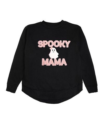 Sweet Wink Sweet Wink Women's Spooky Mama Patch Halloween Sweatshirt