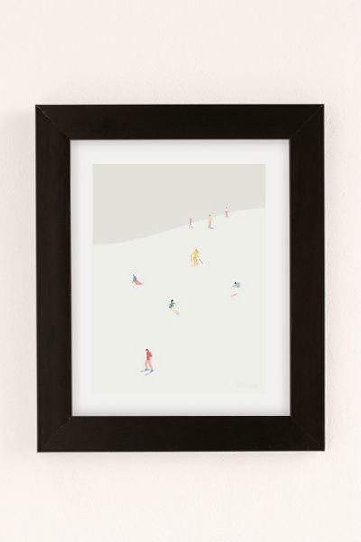 Swen Swensøn Swen Swensøn SKIBAKKEN Art Print in Black Matte Frame at Urban Outfitters