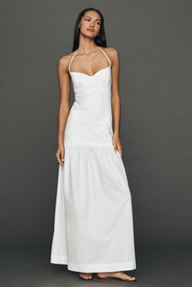 S/W/F Cotton Drop Waist Maxi Dress