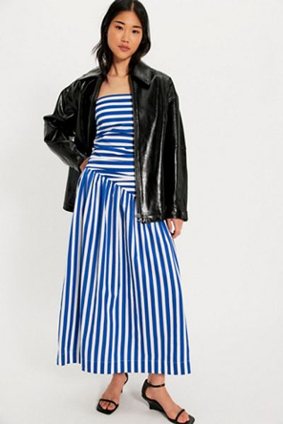 S/W/F S/W/F Ruched Bodice Midi Dress