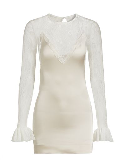 SWF - Women's Lace Bell-Sleeve Minidress
