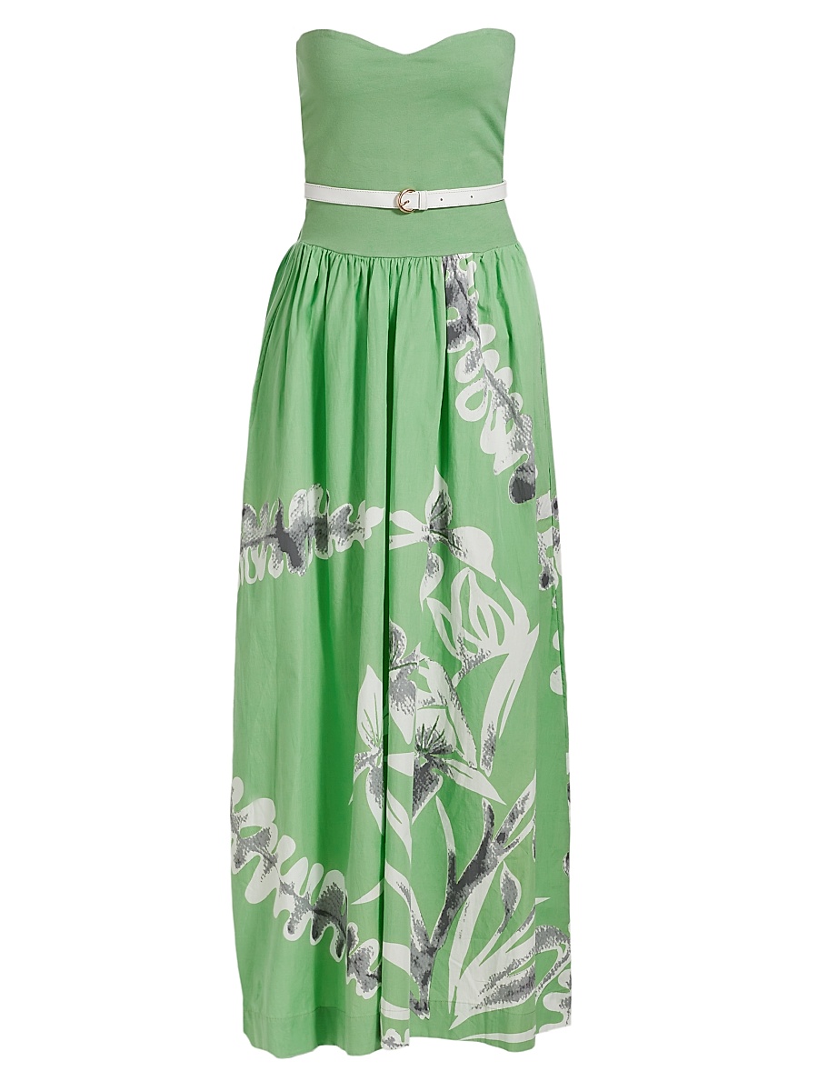 swf green dress style_Embroidered