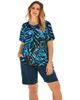 Swim 365 Swim 365 Chlorine Resistant Crewneck Relaxed Fit Swim Tee - 1