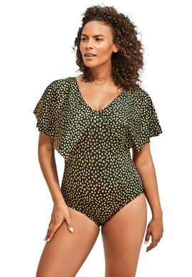 Swim 365 Swim 365 Flutter Sleeve One Piece