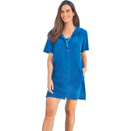 Swim 365 Swim 365 Hooded Terry Swim Cover Up