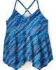 Swim 365 Swim 365 Longer Length Draped Mesh Racerback Tankini Top - 5