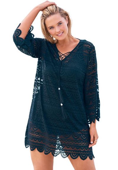 Swim 365 Swim 365 Scallop Lace Cover Up
