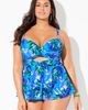 Swimsuits for All Swimsuits for All Bold Bra Sized Twist Front Underwire Tankini Top - 5