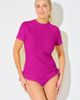 Swimsuits for All Swimsuits for All Chlorine Resistant Quick Dry Side Tie Short Sleeve Swim Tee Rash Guard - 5