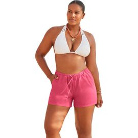Swimsuits for All Swimsuits for All Cotton Tie Front Cover Up Shorts