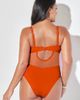 Swimsuits for All Swimsuits for All Cup Sized Mesh Underwire One Piece Swimsuit - 2