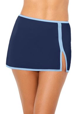 Swimsuits for All Swimsuits for All High Waist Peekaboo Shimmer Swim Skirt
