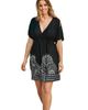 Swimsuits for All Swimsuits for All Kate V Neck Cover Up Dress - 1