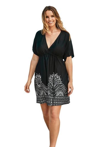 Swimsuits for All Swimsuits for All Kate V Neck Cover Up Dress
