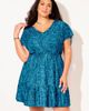 Swimsuits for All Swimsuits for All Pack & Go Wrinkle Resistant V Neck Short Sleeve Cover Up Dress (plus Available) - 2